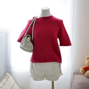 Ann Taylor wool Mauve coquette sweater size XS